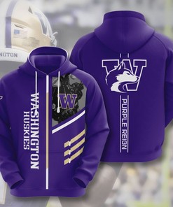 Washington Huskies Custom Sport All Over Print Hoodie 3D