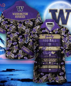 Washington Huskies Hawaiian Shirt, New Gift for Summer