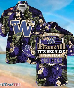 Washington Huskies Hawaiian Shirts With Tropical Patterns for Fans