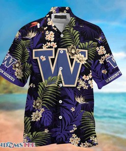 Washington Huskies Hawaiian Shirts With Tropical Patterns for Fans