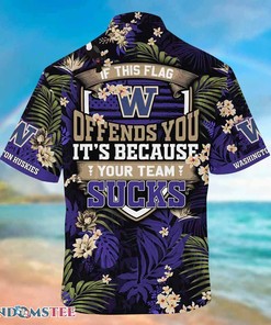 Washington Huskies Hawaiian Shirts With Tropical Patterns for Fans