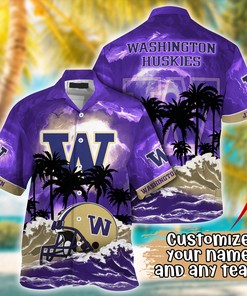 Washington Huskies NCAA Best Hawaiian Shirt Ever- Customize Any Team Any League