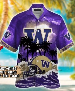 Washington Huskies NCAA Best Hawaiian Shirt Ever- Customize Any Team Any League