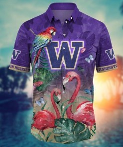 Washington Huskies NCAA Flower Hawaii Shirt For Fans Ver 10