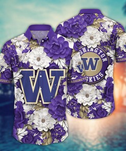 Washington Huskies NCAA Flower Hawaii Shirt For Fans Ver 13