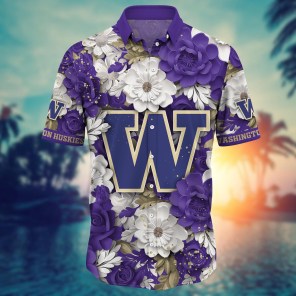 Washington Huskies NCAA Flower Hawaii Shirt For Fans Ver 13