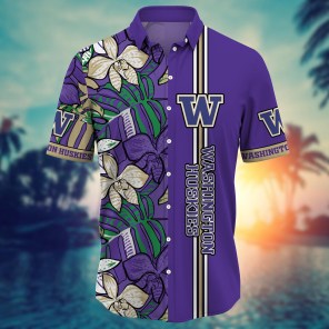 Washington Huskies NCAA Flower Hawaii Shirt For Fans Ver 14