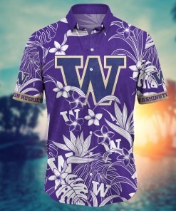 Washington Huskies NCAA Flower Hawaii Shirt For Fans Ver 16