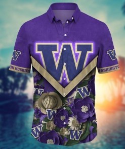 Washington Huskies NCAA Flower Hawaii Shirt For Fans Ver 19