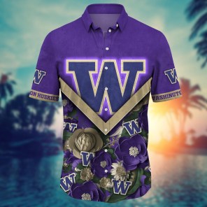 Washington Huskies NCAA Flower Hawaii Shirt For Fans Ver 19