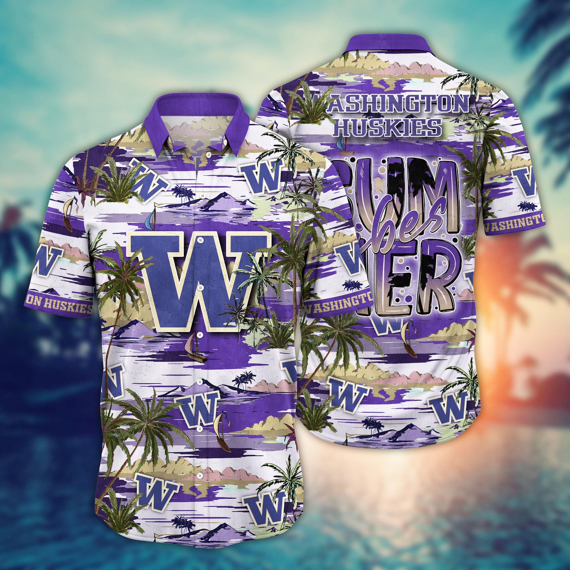 Washington Huskies NCAA Flower Hawaii Shirt For Fans Ver 20