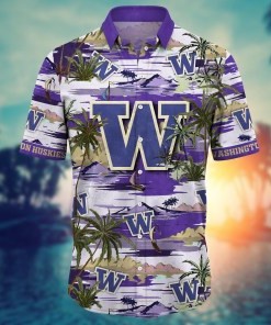 Washington Huskies NCAA Flower Hawaii Shirt For Fans Ver 20