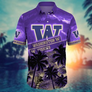 Washington Huskies NCAA Flower Hawaii Shirt For Fans Ver 22