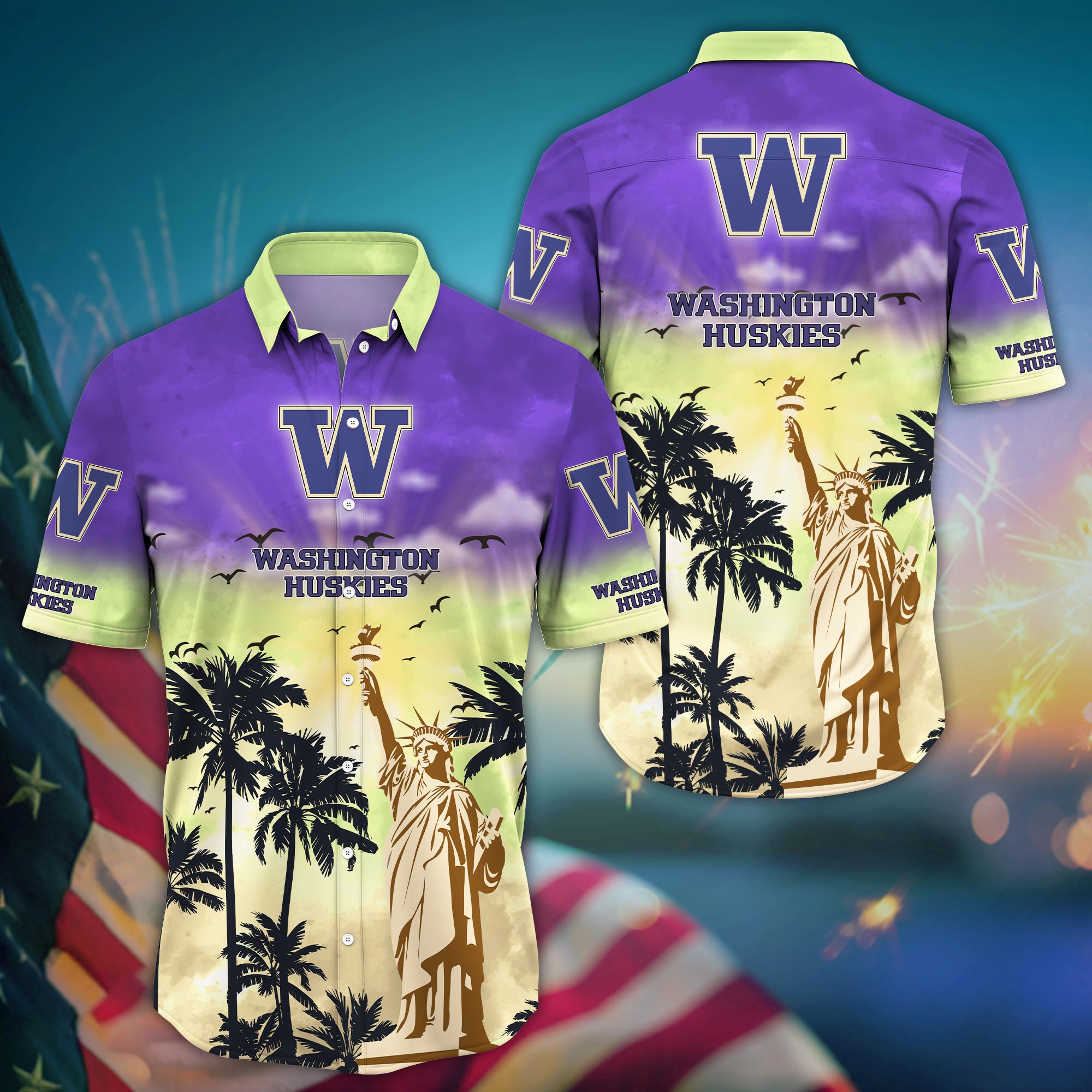 Washington Huskies NCAA Flower Hawaii Shirt For Fans Ver 24