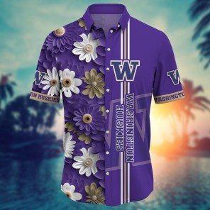 Washington Huskies NCAA Flower Hawaii Shirt For Fans Ver 26