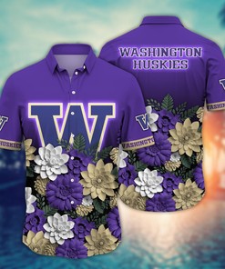 Washington Huskies NCAA Flower Hawaii Shirt For Fans Ver 28