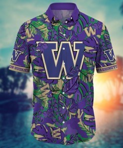 Washington Huskies NCAA Flower Hawaii Shirt For Fans Ver 29