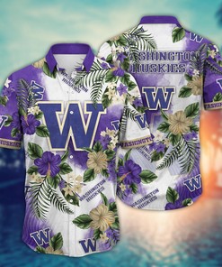 Washington Huskies NCAA Flower Hawaii Shirt For Fans Ver 30