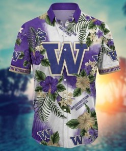 Washington Huskies NCAA Flower Hawaii Shirt For Fans Ver 30