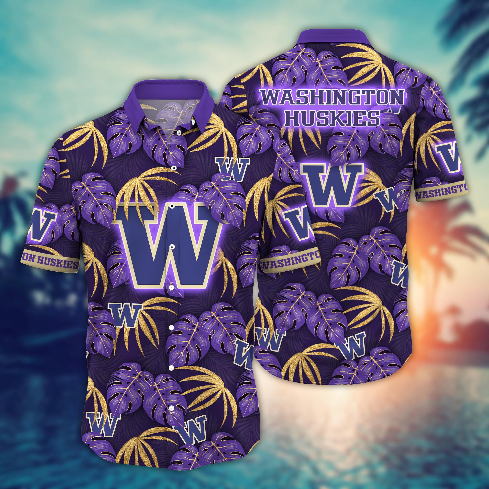 Washington Huskies NCAA Flower Hawaii Shirt For Fans Ver 31