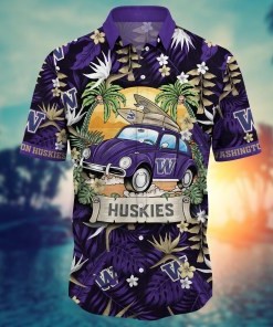 Washington Huskies NCAA Flower Hawaii Shirt For Fans Ver 33
