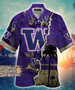 Washington Huskies NCAA Flower Hawaii Shirt For Fans Ver 34