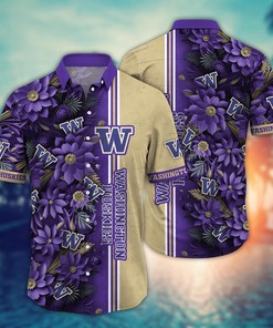 Washington Huskies NCAA Flower Hawaii Shirt For Fans Ver 5