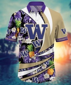 Washington Huskies NCAA Flower Hawaii Shirt For Fans Ver 6