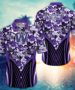 Washington Huskies NCAA Hawaiian Shirt, Aloha Shirt Ver 1