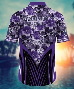Washington Huskies NCAA Hawaiian Shirt, Aloha Shirt Ver 1