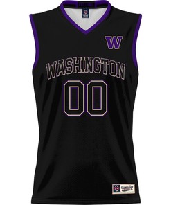 Washington Huskies NIL Men Basketball Custom Jersey - Black