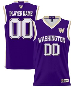 Washington Huskies NIL Men Basketball Custom Jersey - Purple