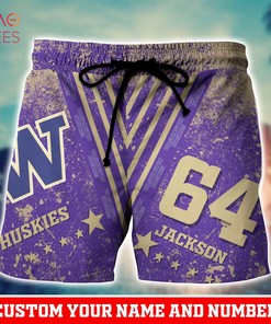 Washington Huskies Personalized Hawaiian Shirt
