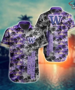 Washington Huskies Style Hawaiian Aloha Shirt