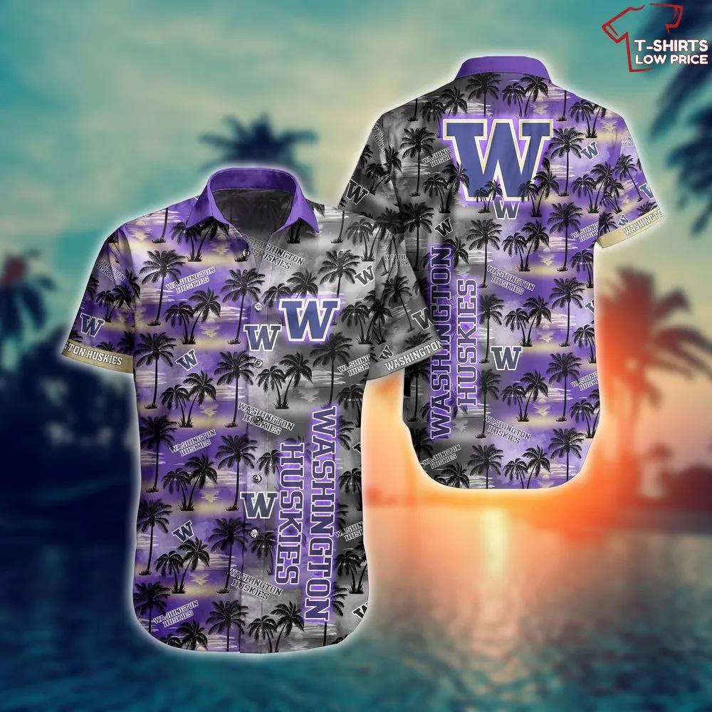 Washington Huskies Style Hawaiian Aloha Shirt