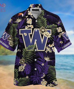 Washington Huskies Summer Hawaiian Shirts, With Tropical Patterns for Fans