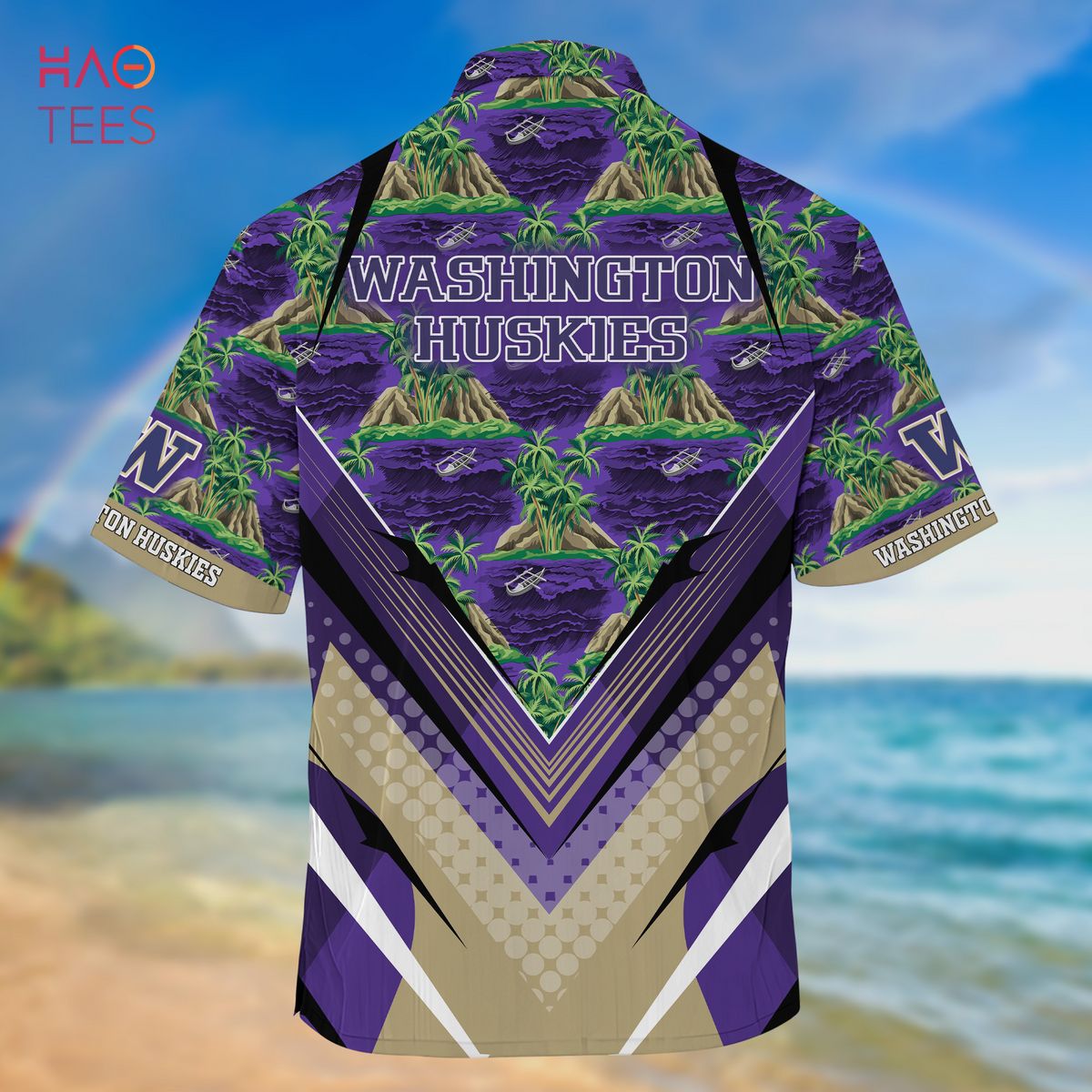 Washington Huskies Summer Hawaiian Shirts for Fans Ver 1