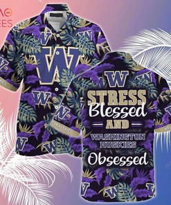 Washington Huskies Summer Hawaiian Shirts for Fans Ver 2