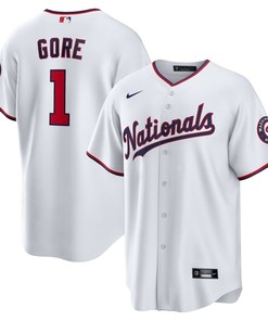 Washington Nationals #1 Mackenzie Gore Home Replica Jersey - White