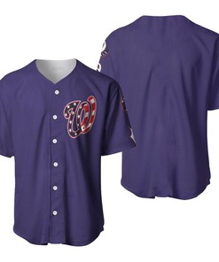 Washington Nationals 2020 Mlb Blue Us Flag Baseball Jersey
