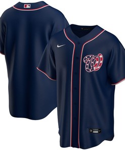 Washington Nationals 2020 Mlb Blue Us Flag Jersey