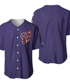 Washington Nationals 2020 Mlb Blue Us Flag Jersey Inspired Baseball Jersey