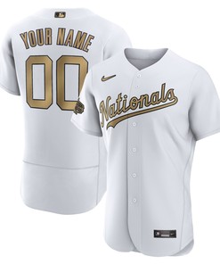 Washington Nationals 2022 Mlb All-star Game Authentic Custom Jersey - White Custom Jerseys Mlb