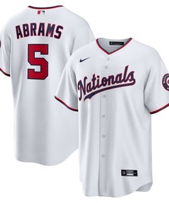 Washington Nationals #5 Cj Abrams Home Replica Jersey - White