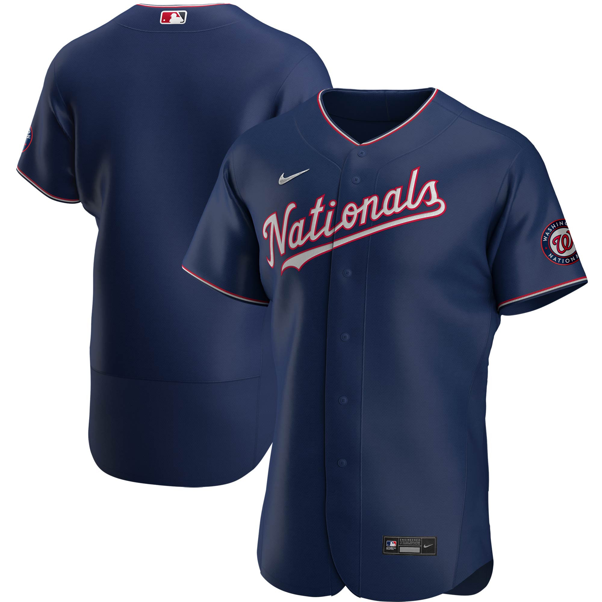 Washington Nationals Alternate Authentic Team Jersey - Navy Mlb
