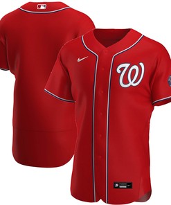 Washington Nationals Alternate Authentic Team Jersey - Red Mlb
