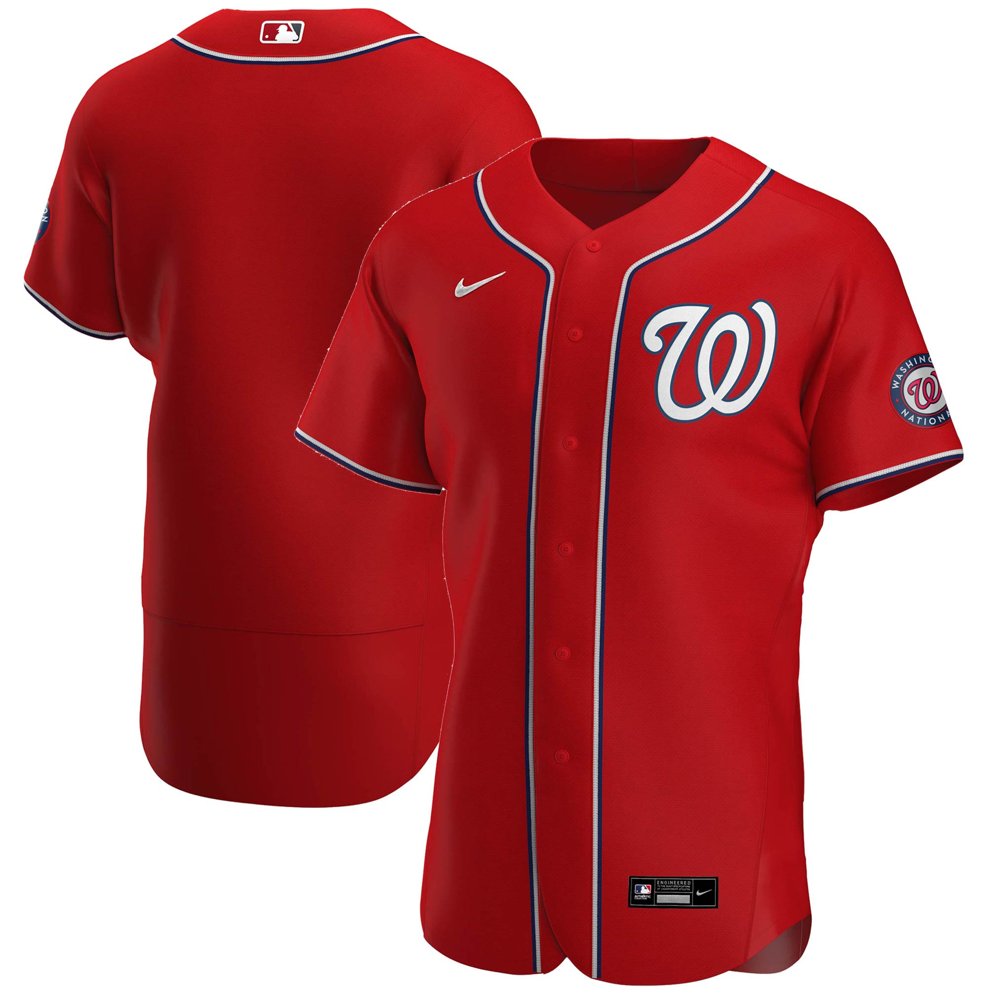 Washington Nationals Alternate Authentic Team Jersey - Red Mlb
