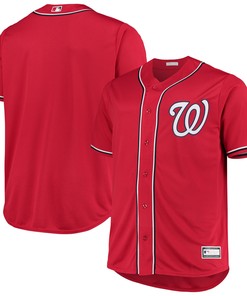 Washington Nationals Big & Tall Alternate Replica Team Jersey - Red Mlb