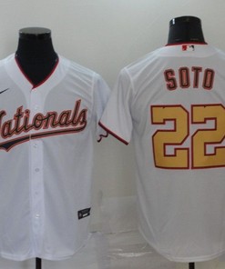 Washington Nationals Juan Soto #22 2020 Mlb White Jersey