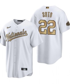 Washington Nationals Juan Soto White 2022-23 All-Star Game Jersey